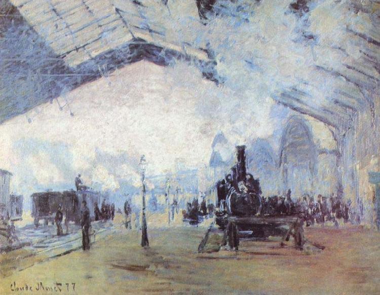Claude Monet Saint Lazare Train Station China oil painting art